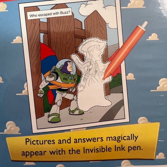 Lee Publ. Disney Pixar "Toy Story" Inv. Ink + 2in1 Magic Pen Invisible Ink - Picture 9 of 9